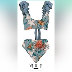 Women’s Two Piece Swimsuit and Sarong